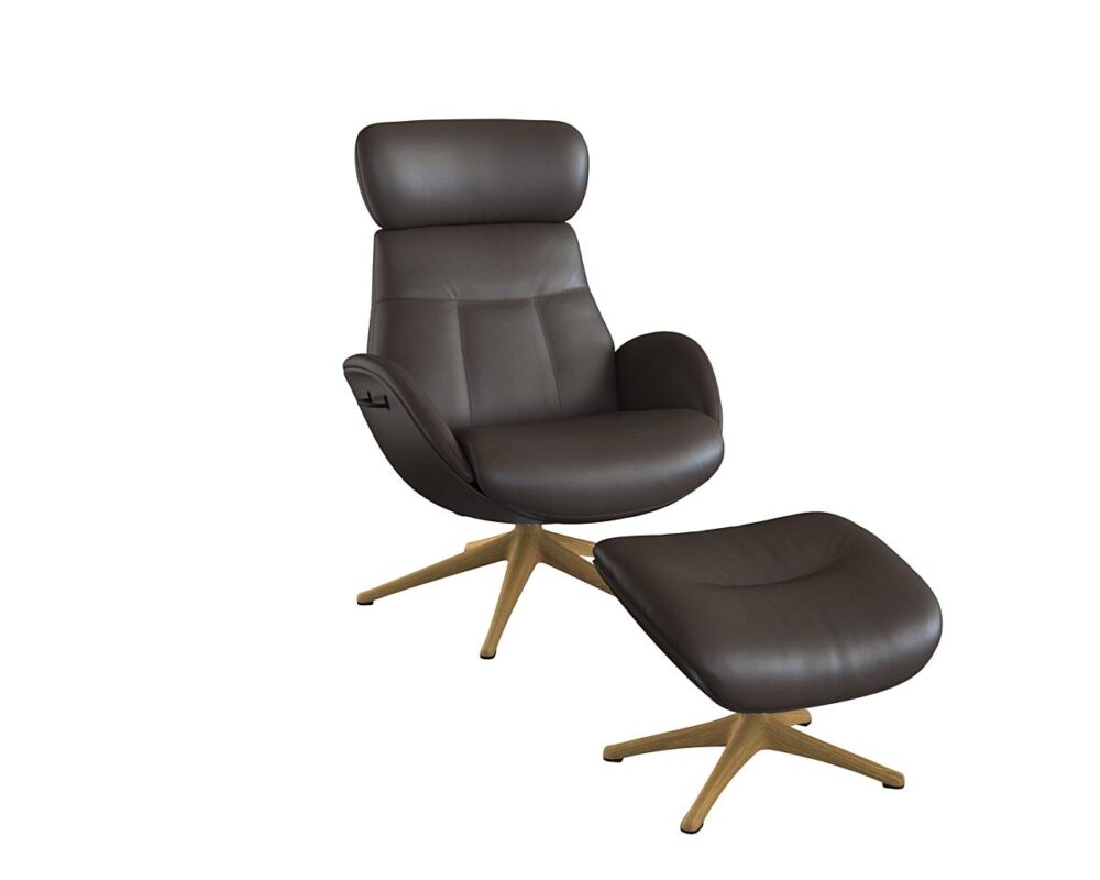 Flexlux Elegant Relaxsessel mit separater Fussstütze