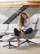 Flexlux More Relaxsessel mit separater Fussstütze