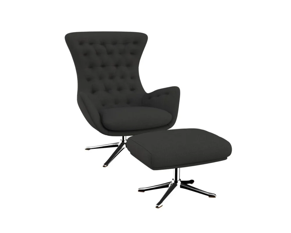 sini Designsessel mit silbernen Beinen – Bild 30