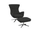 sini Designsessel mit silbernen Beinen