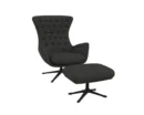 Flexlux sini Designsessel mit schwarzen Beinen