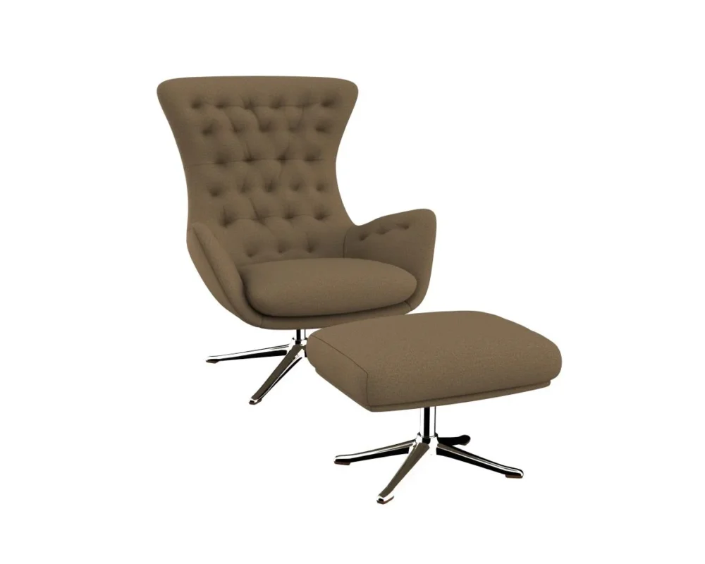 sini Designsessel mit silbernen Beinen – Bild 13