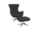 sini Designsessel mit silbernen Beinen