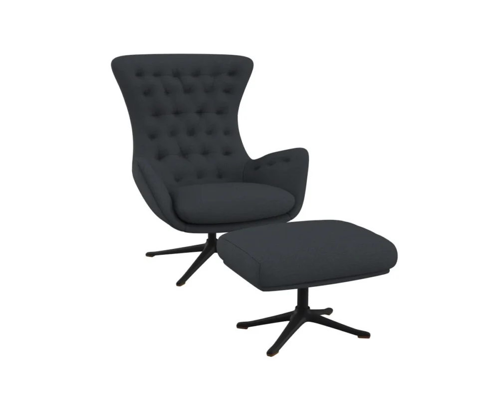 Flexlux sini Designsessel mit schwarzen Beinen – Bild 3