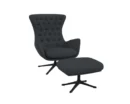 Flexlux sini Designsessel mit schwarzen Beinen