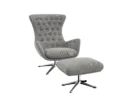 sini Designsessel mit silbernen Beinen