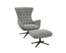Flexlux sini Designsessel mit schwarzen Beinen