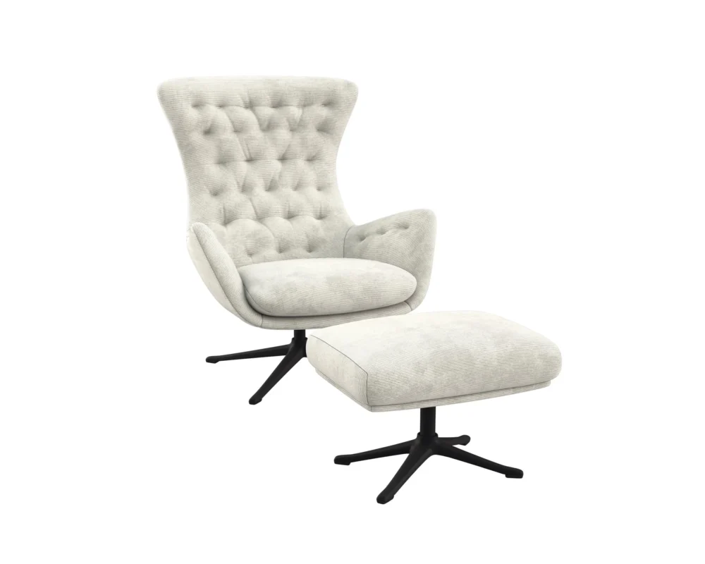 Flexlux sini Designsessel mit schwarzen Beinen – Bild 20