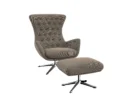 sini Designsessel mit silbernen Beinen