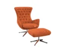sini Designsessel mit silbernen Beinen