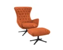 Flexlux sini Designsessel mit schwarzen Beinen