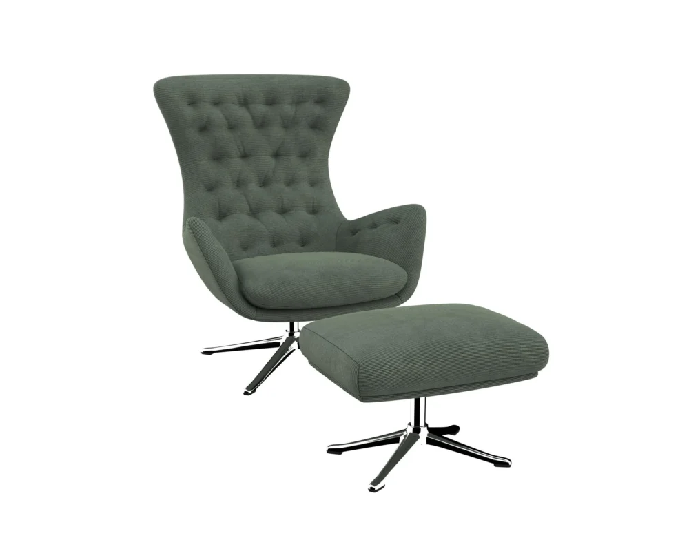 sini Designsessel mit silbernen Beinen – Bild 33
