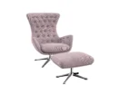 sini Designsessel mit silbernen Beinen