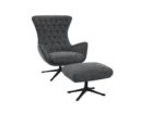 Flexlux sini Designsessel mit schwarzen Beinen
