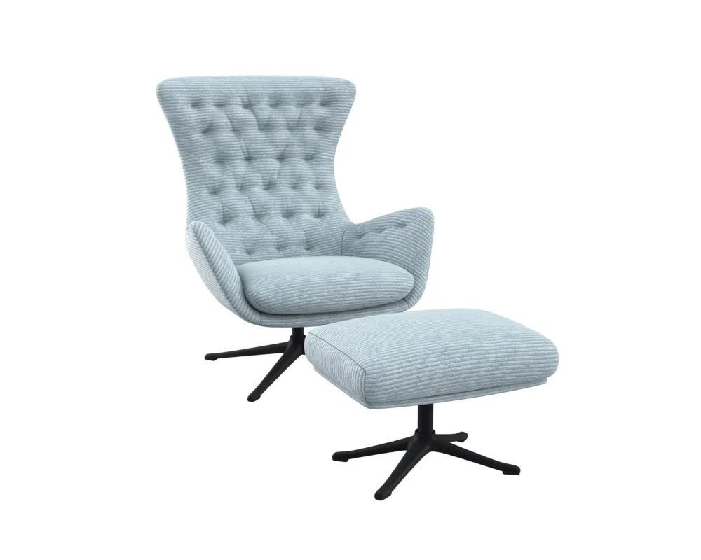Flexlux sini Designsessel mit schwarzen Beinen