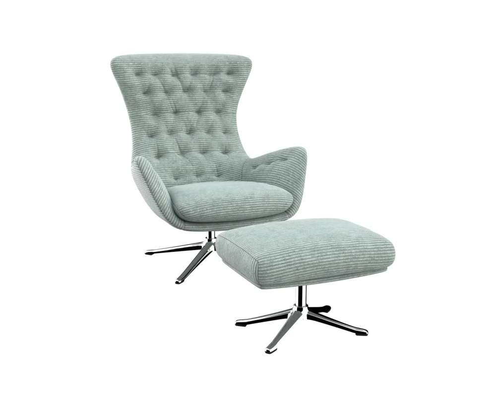 sini Designsessel mit silbernen Beinen – Bild 19