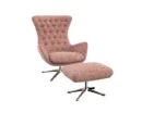 sini Designsessel mit silbernen Beinen