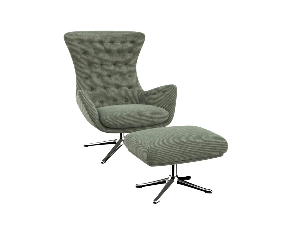 sini Designsessel mit silbernen Beinen – Bild 25