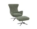 sini Designsessel mit silbernen Beinen