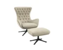 Flexlux sini Designsessel mit schwarzen Beinen