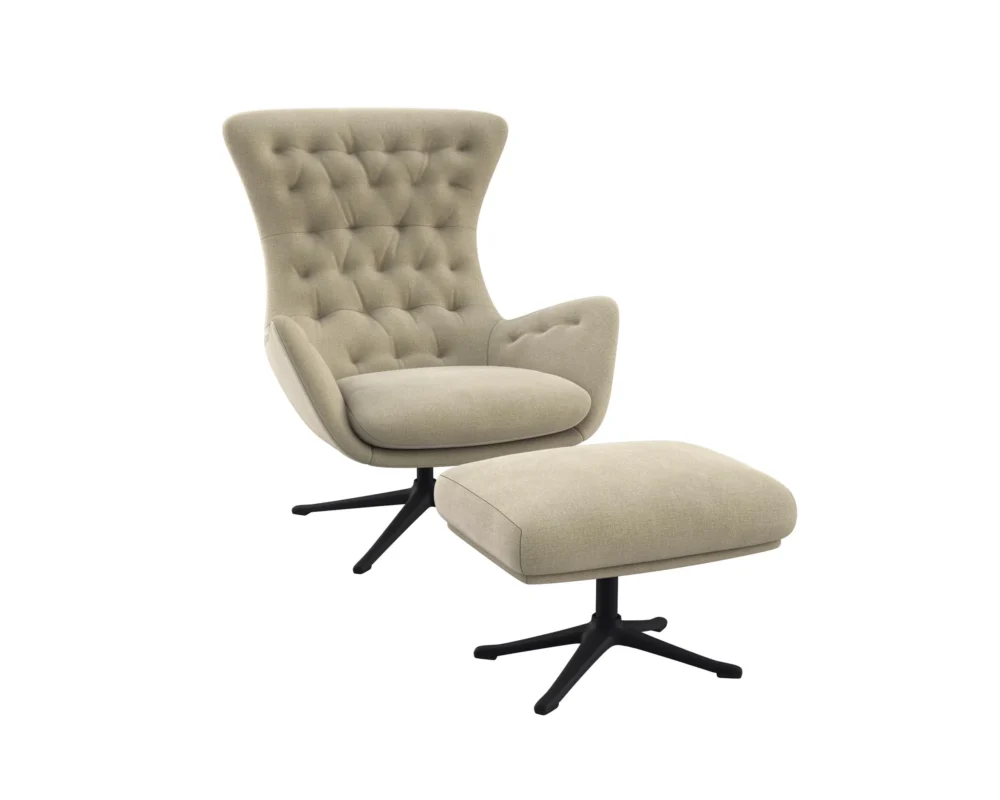 Flexlux sini Designsessel mit schwarzen Beinen – Bild 23