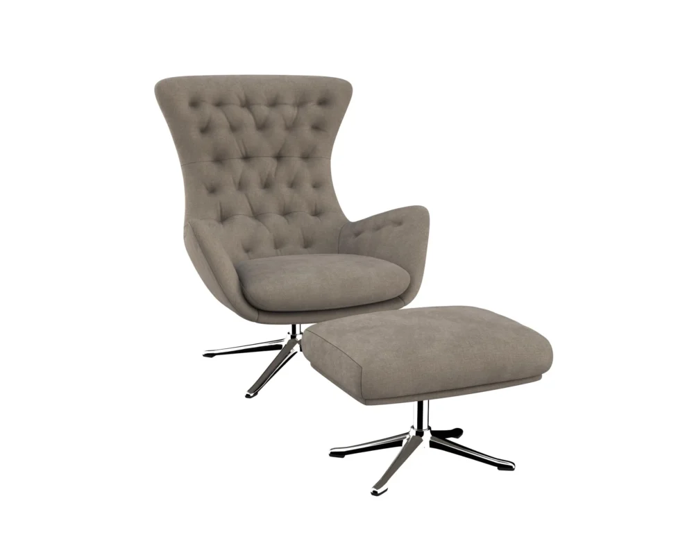 sini Designsessel mit silbernen Beinen – Bild 34