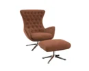 sini Designsessel mit silbernen Beinen