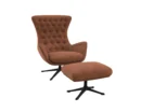 Flexlux sini Designsessel mit schwarzen Beinen