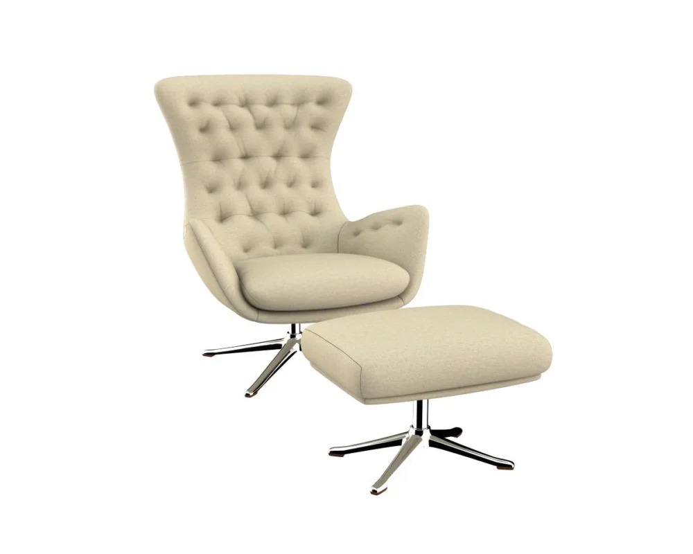 sini Designsessel mit silbernen Beinen – Bild 24