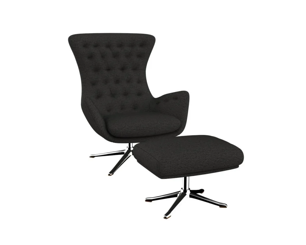 sini Designsessel mit silbernen Beinen – Bild 26
