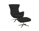 sini Designsessel mit silbernen Beinen