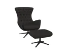 Flexlux sini Designsessel mit schwarzen Beinen