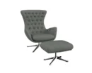 sini Designsessel mit silbernen Beinen