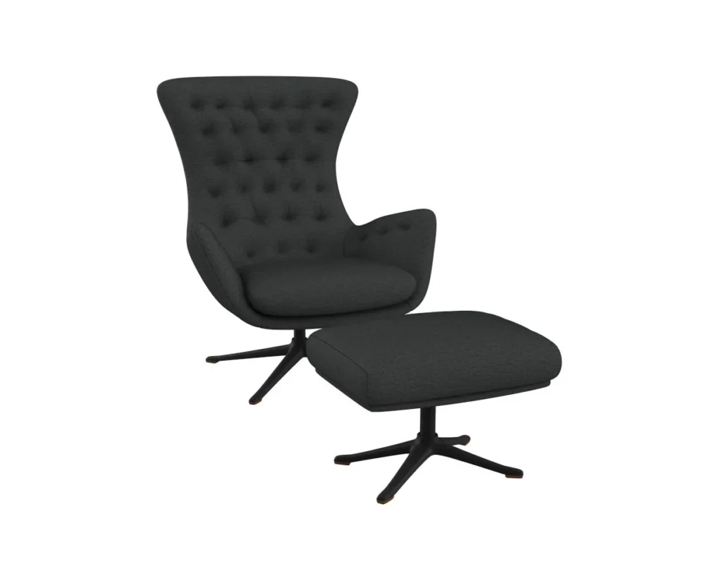 Flexlux sini Designsessel mit schwarzen Beinen – Bild 5