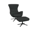 Flexlux sini Designsessel mit schwarzen Beinen