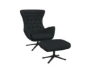 Flexlux sini Designsessel mit schwarzen Beinen