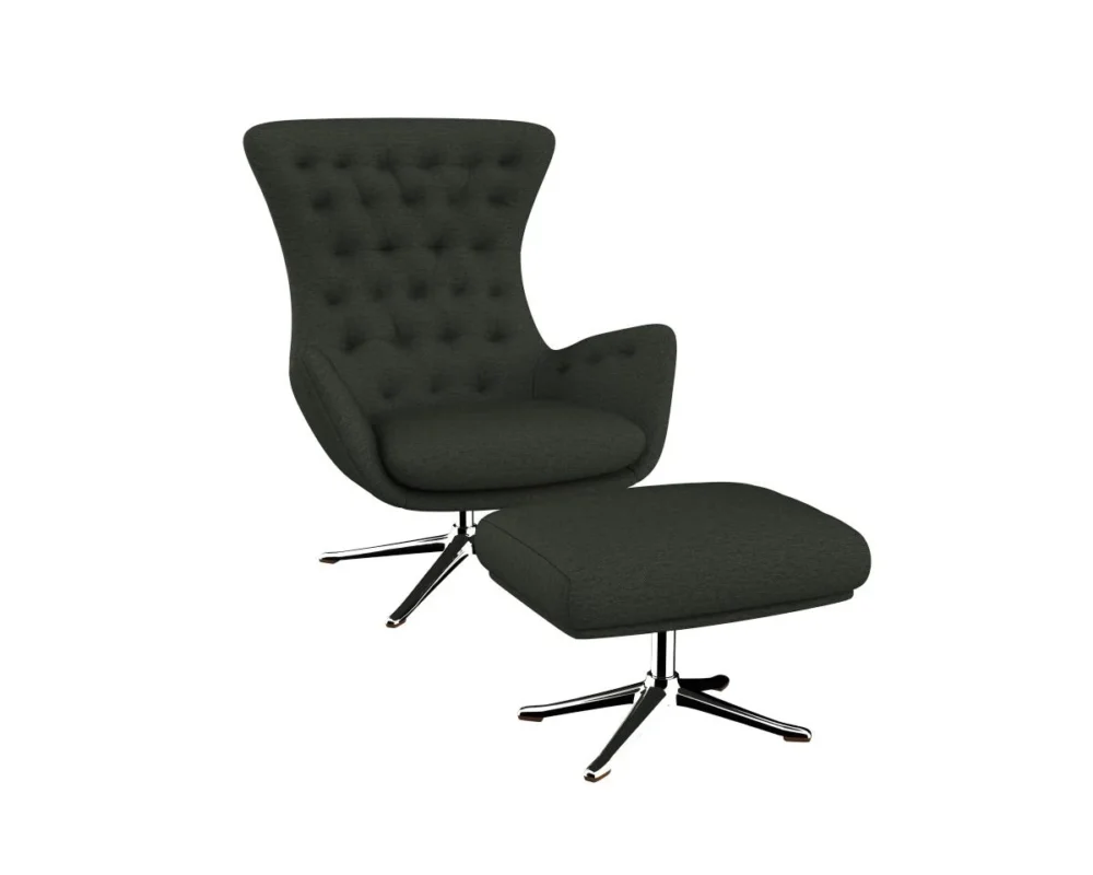 sini Designsessel mit silbernen Beinen – Bild 8