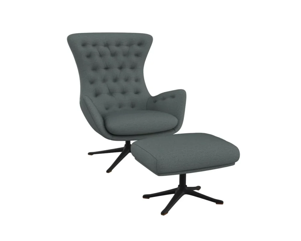 Flexlux sini Designsessel mit schwarzen Beinen – Bild 4