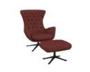 Flexlux sini Designsessel mit schwarzen Beinen