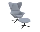 Flexlux stilo Designsessel mit schwarzen Beinen