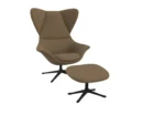 Flexlux stilo Designsessel mit schwarzen Beinen