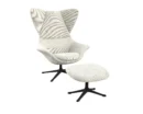 Flexlux stilo Designsessel mit schwarzen Beinen