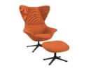 Flexlux stilo Designsessel mit schwarzen Beinen