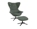Flexlux stilo Designsessel mit schwarzen Beinen