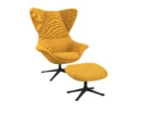 Flexlux stilo Designsessel mit schwarzen Beinen