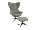 Flexlux stilo Designsessel mit schwarzen Beinen