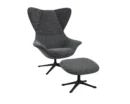 Flexlux stilo Designsessel mit schwarzen Beinen