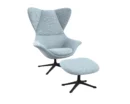 Flexlux stilo Designsessel mit schwarzen Beinen