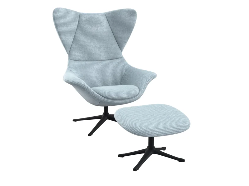 Flexlux stilo Designsessel mit schwarzen Beinen