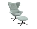 Flexlux stilo Designsessel mit schwarzen Beinen